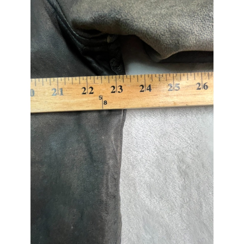 Harley Davidson Mens‎ XL Jacket Distressed Lambskin Gray 97131-16VM - Picture 5 of 16